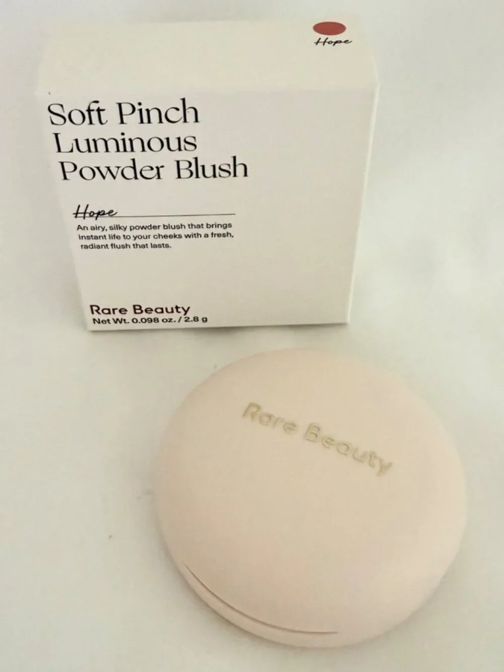 Rare Beauty Soft Pinch Luminous Powder Blush Hope Full Size 2.8g Soft Girl